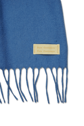 Pure Cashmere Scarf Blue