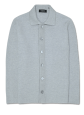 Gran Sasso Pure Cashmere Cardigan Light Grey