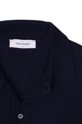 Gran Sasso Merino Polo Shirt Navy