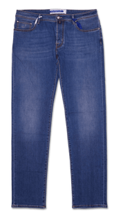 Jacob Cohen Bard Medium Blue Stretch Denim