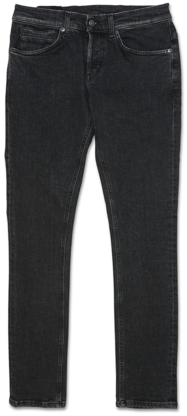 Dondup George Washed Black Stretch Denim