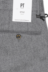 PT Torino Cashmere Flannel Trousers Light Grey