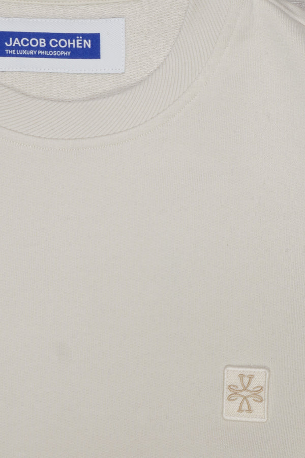 Jacob Cohen Loopback Sweatshirt Cream