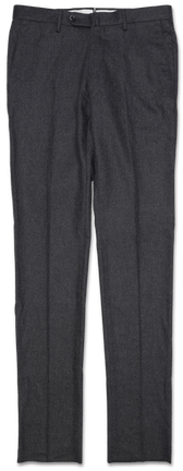 PT Torino Cashmere Flannel Trousers Dark Grey