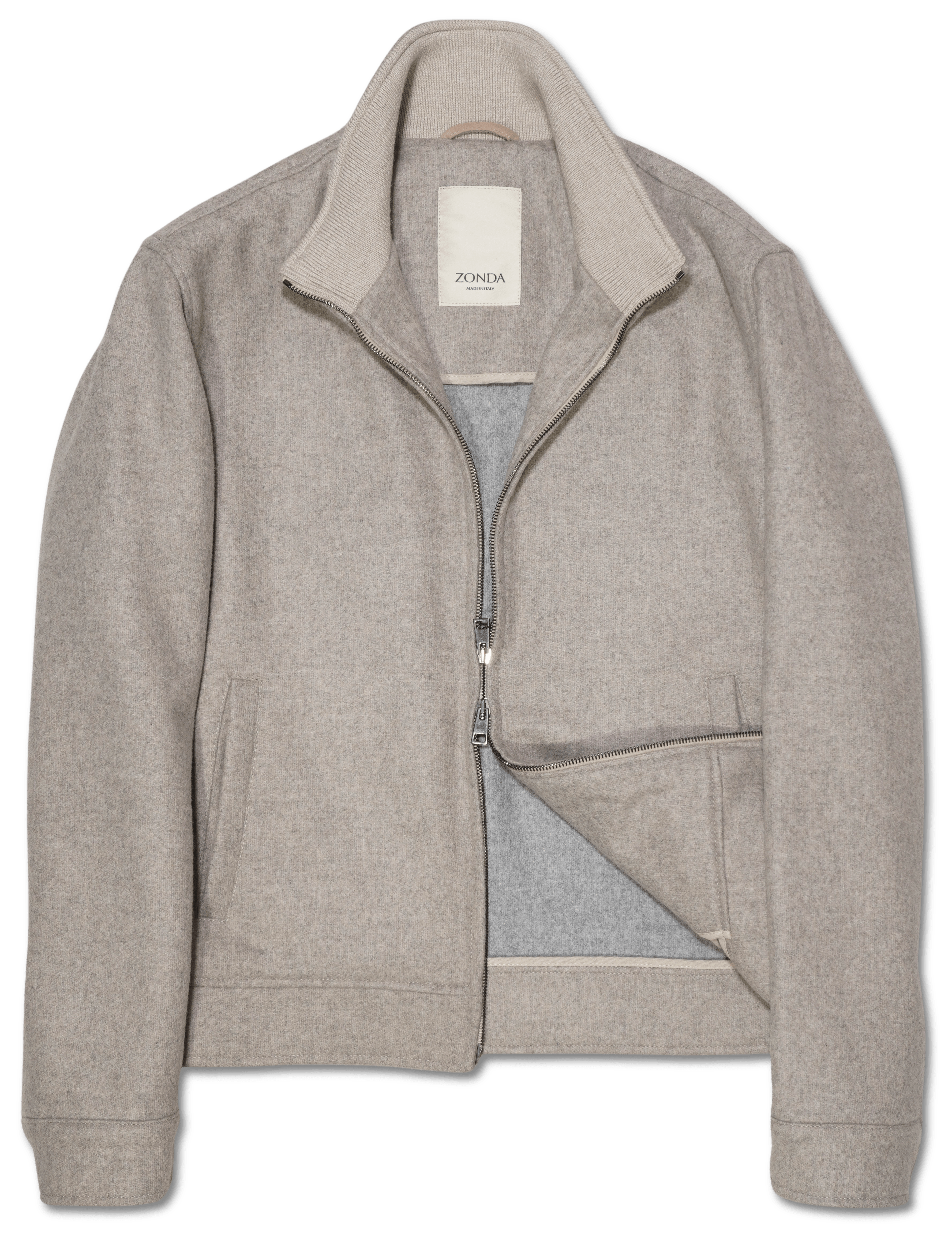 Zonda Cashmere Sports Jacket Warm Grey