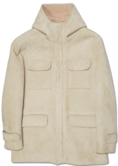 Dondup Shearling Coat Light Sand