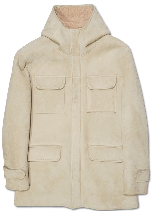 Dondup Shearling Coat Light Sand