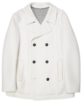 Fradi Pea Coat Technical Off White