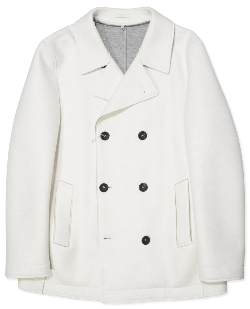 Fradi Pea Coat Technical Off White