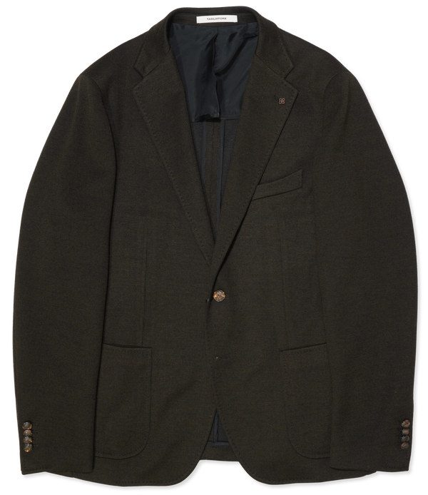 Tagliatore Jacket Jersey Stretch Brown