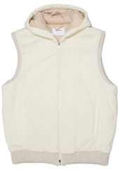 Gran Sasso Corduroy Vest Off White