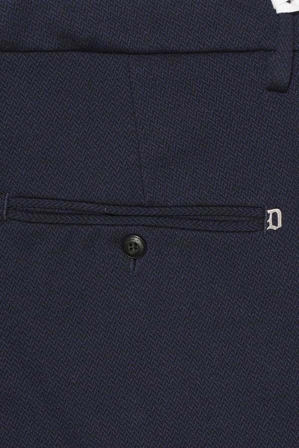 Dondup Gaubert Stretch Herringbone Navy
