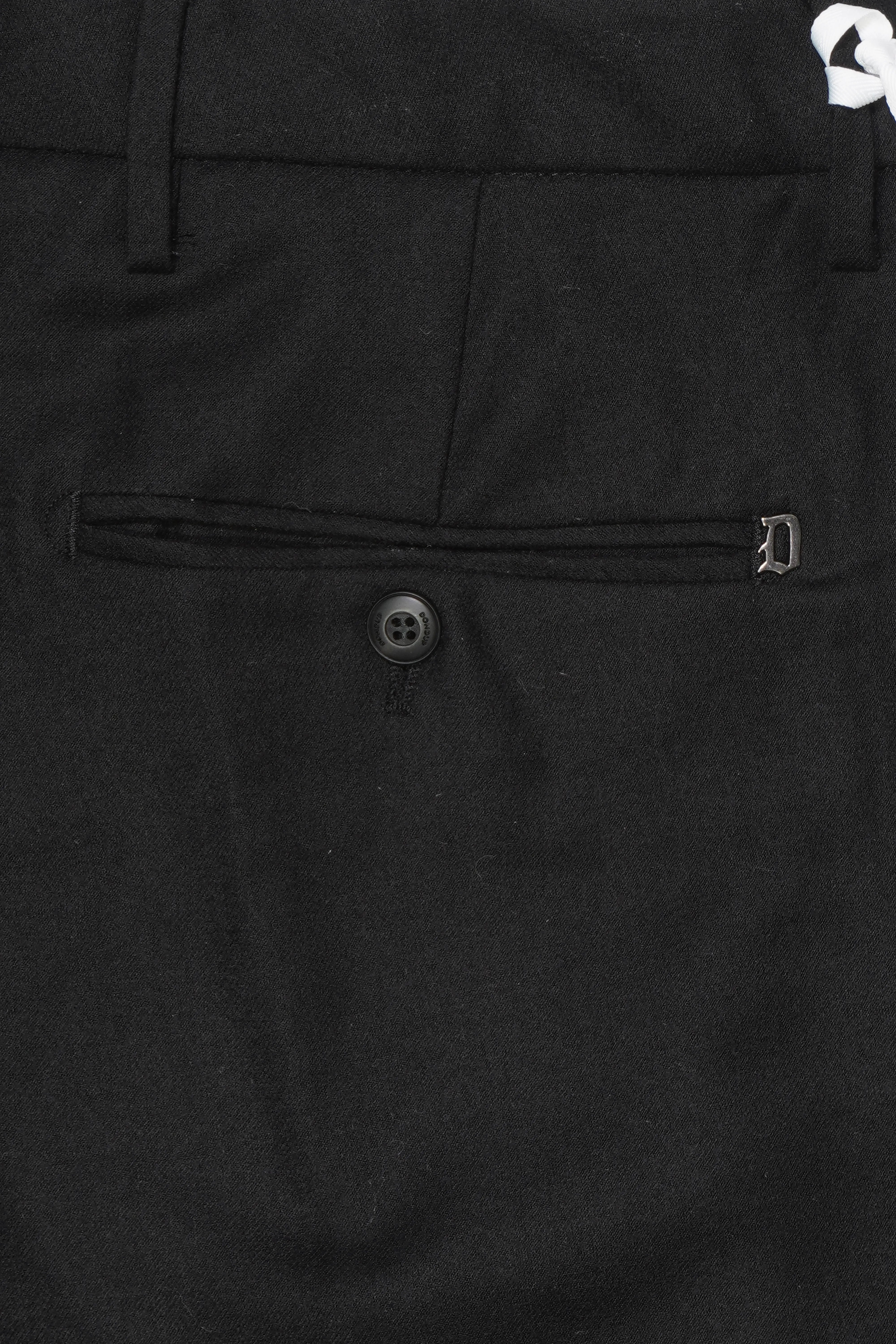 Dondup Ral Flannel Stretch Black