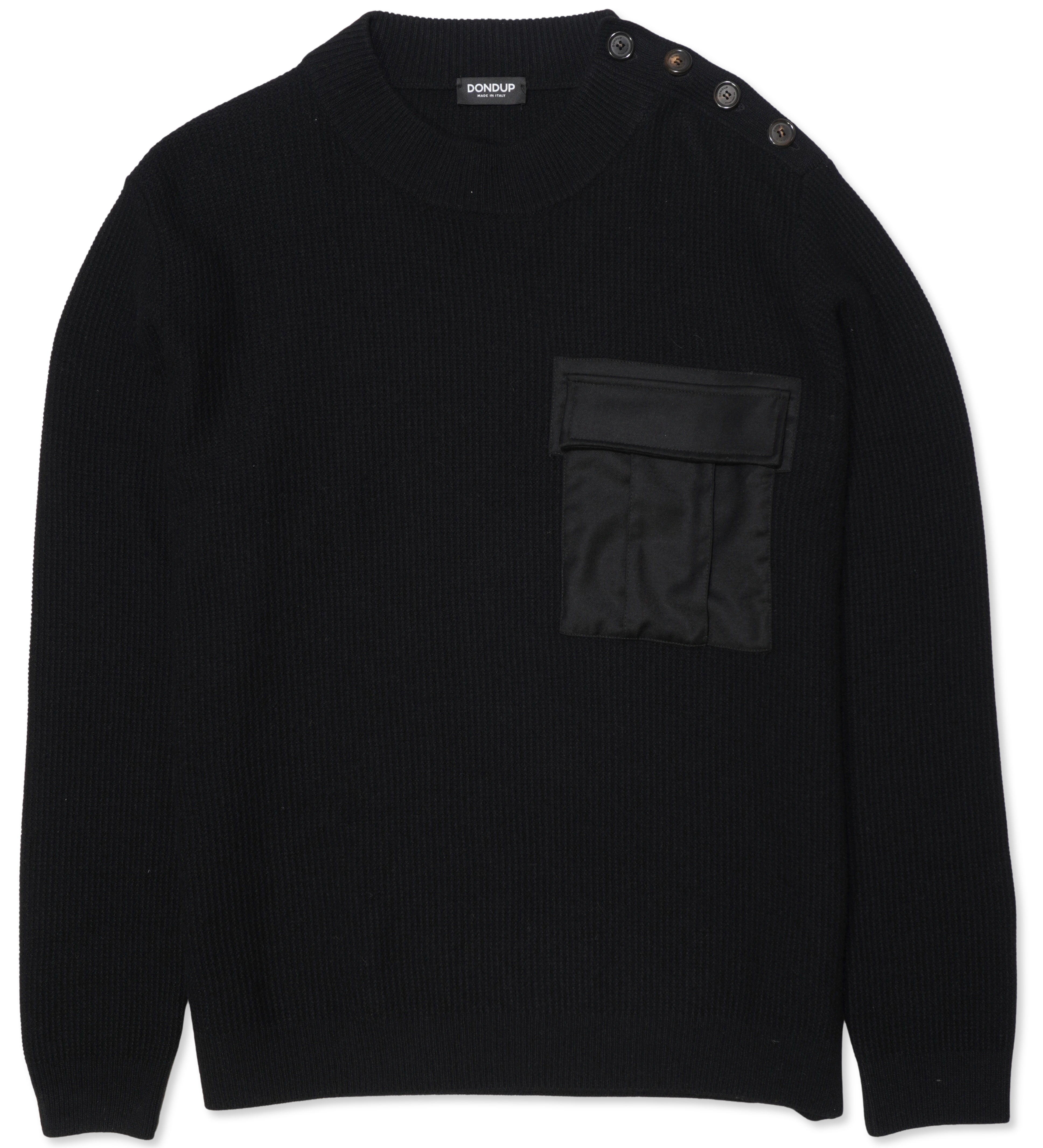Dondup Pullover Neck Closure Black