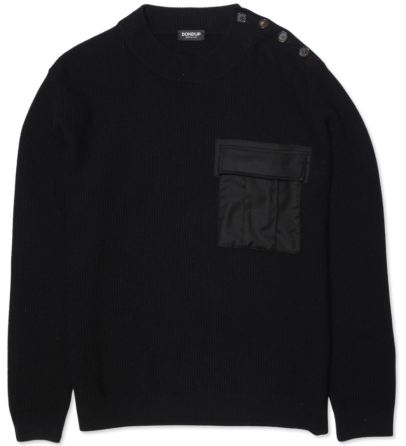Dondup Pullover Neck Closure Black