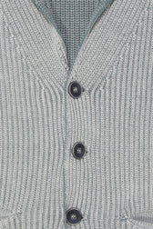 Arovescio Pure Cotton Cardigan Light Grey