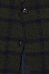Circolo Wool Jacket Check Dark Green