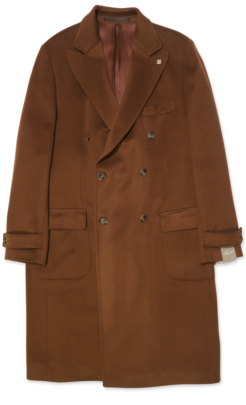 Studio 73 Double Breasted Coat Dark Camel