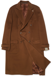Studio 73 Double Breasted Coat Dark Camel
