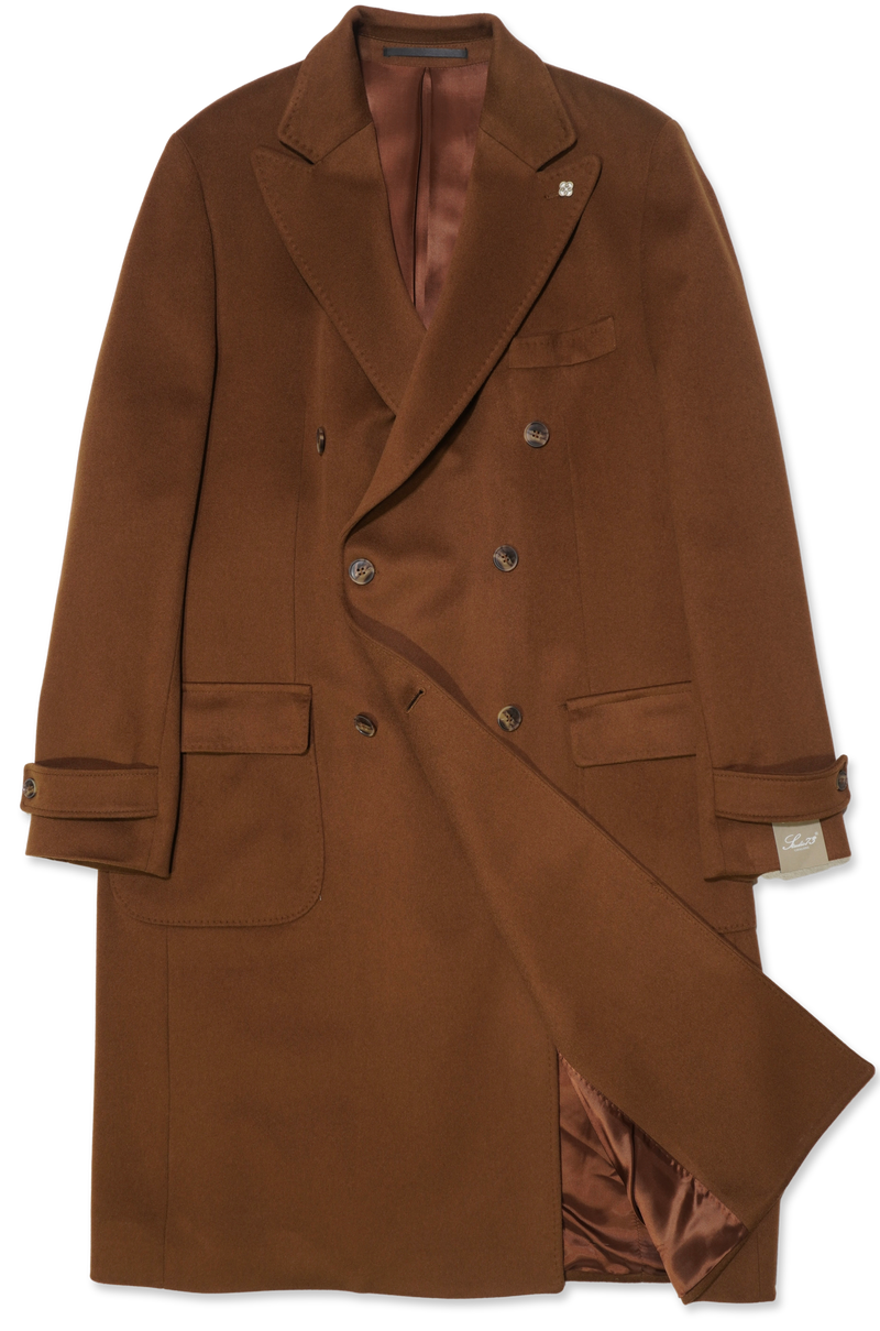Studio 73 Double Breasted Coat Dark Camel
