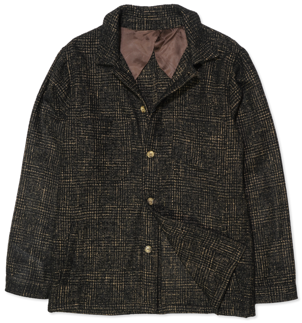 Sand Overshirt Check Black