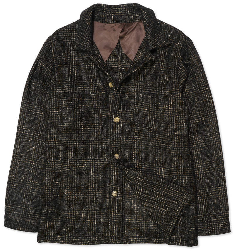 Sand Overshirt Check Black