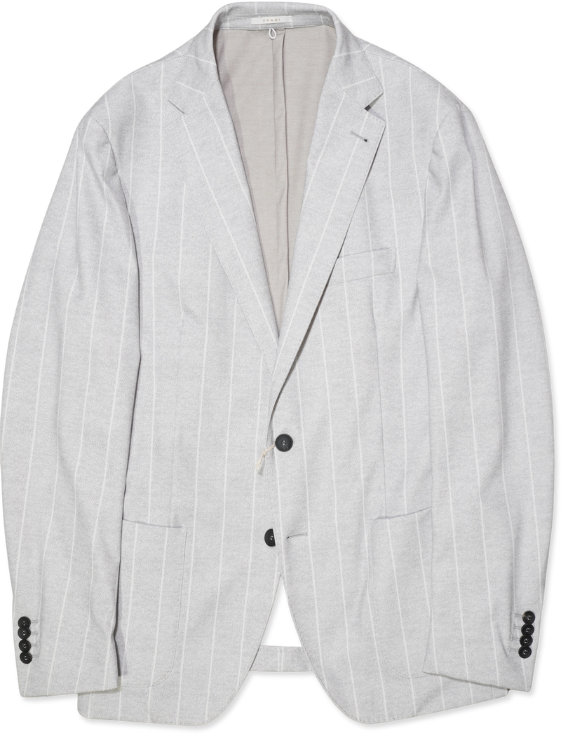 Fradi Technical Jacket Striped Light Grey