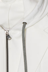 Fradi Hood Jacket Cotton Jersey White