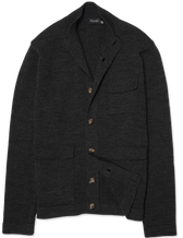 Sand Buttoned Cardigan Dark Grey