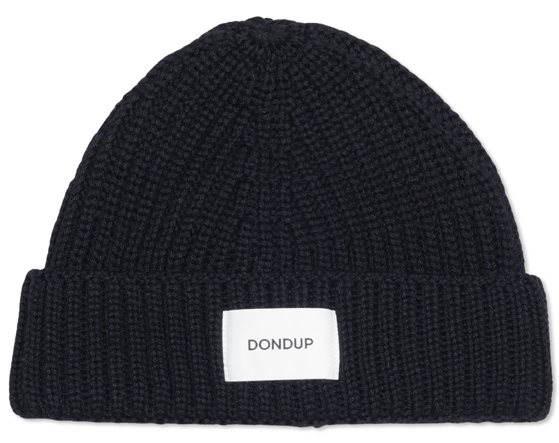 Dondup Rib Knit Beanie Dark Navy