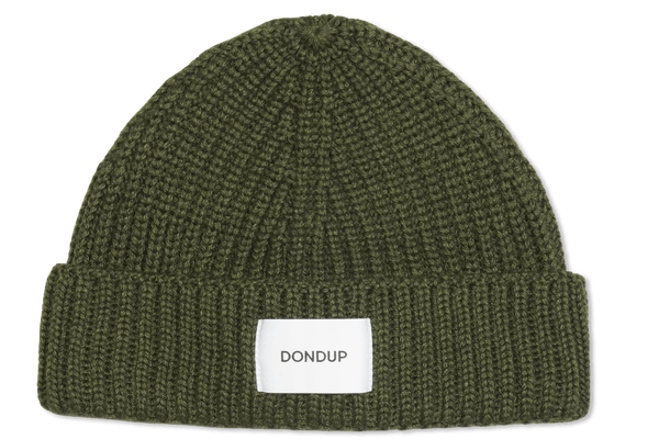 Dondup Rib Knit Beanie Army Green