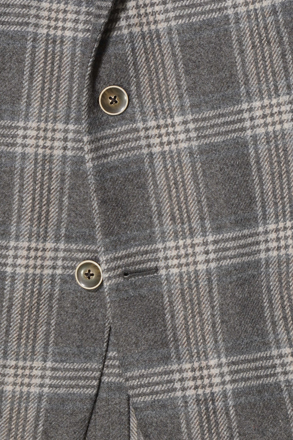 Morris Wool Jacket Check Grey