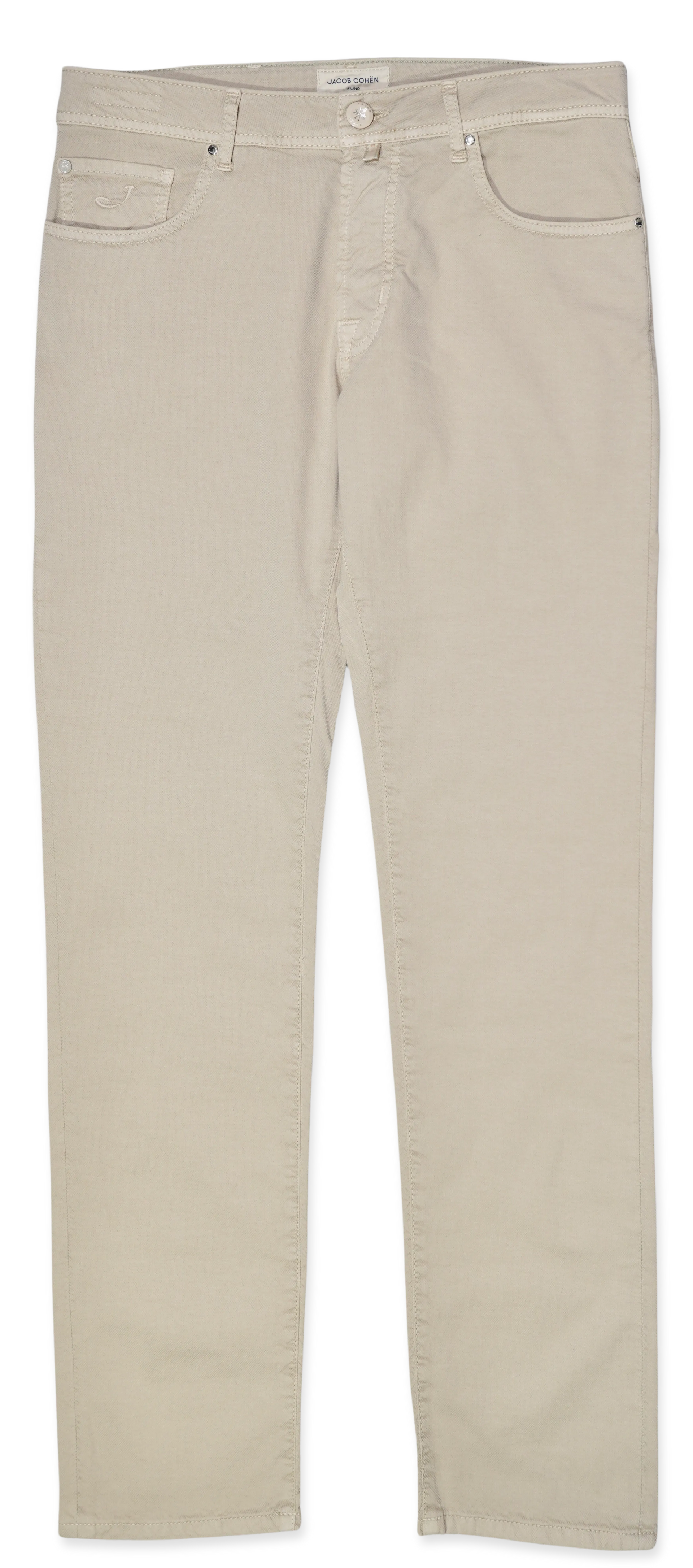 Jacob Cohen Bard Cotton Stretch Trousers Light Beige | Ranwald