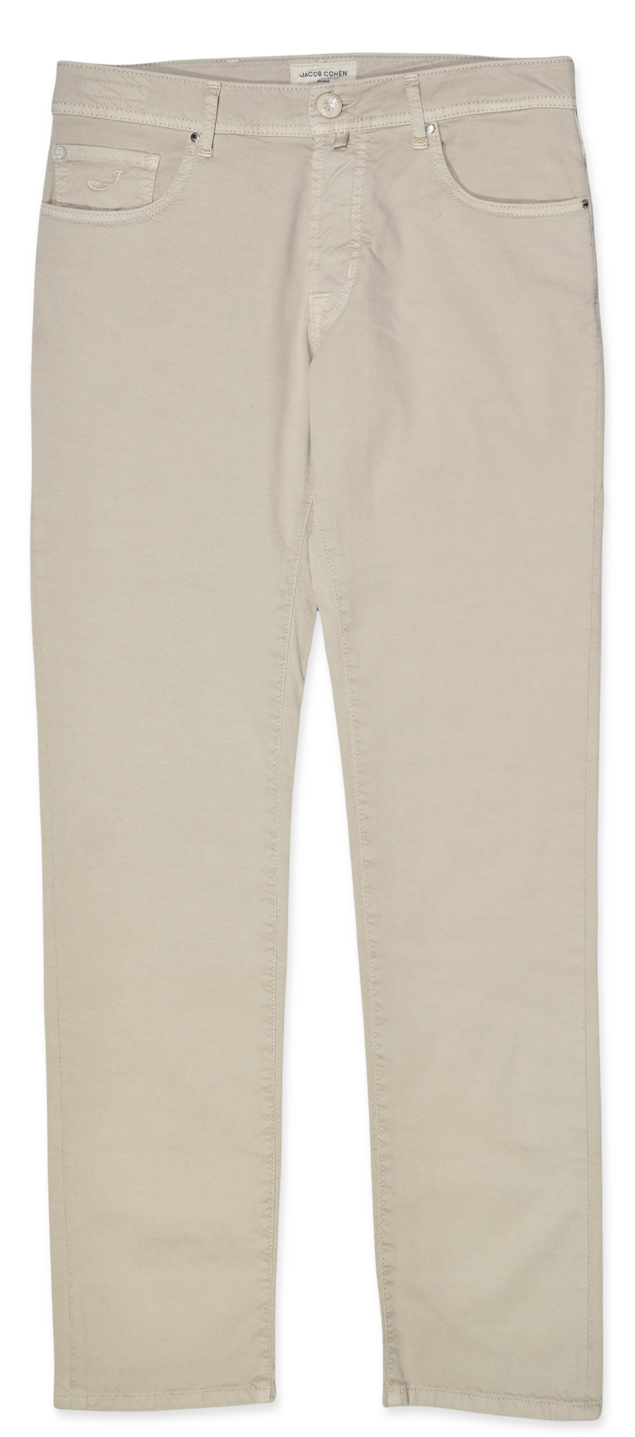 Jacob Cohen Bard Cotton Stretch Trousers Light Beige | Ranwald