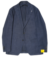 Tagliatore Jacket Linen Cotton Navy