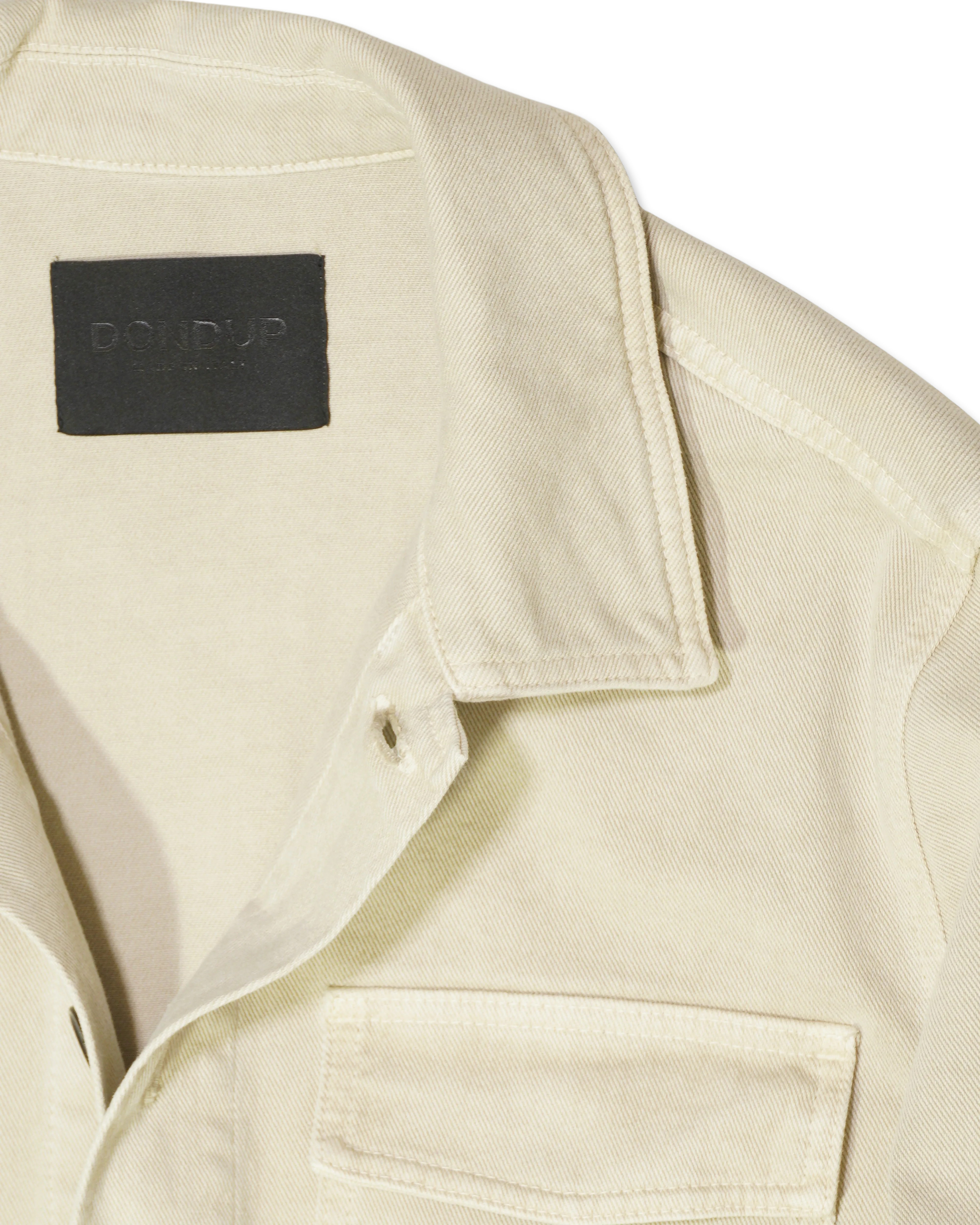 Dondup Jacket Washed Cotton Beige