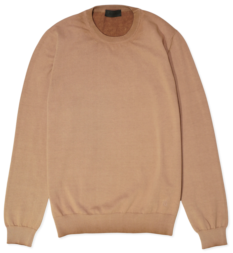 Dondup Garment Dyed Cotton Pullover Terracotta