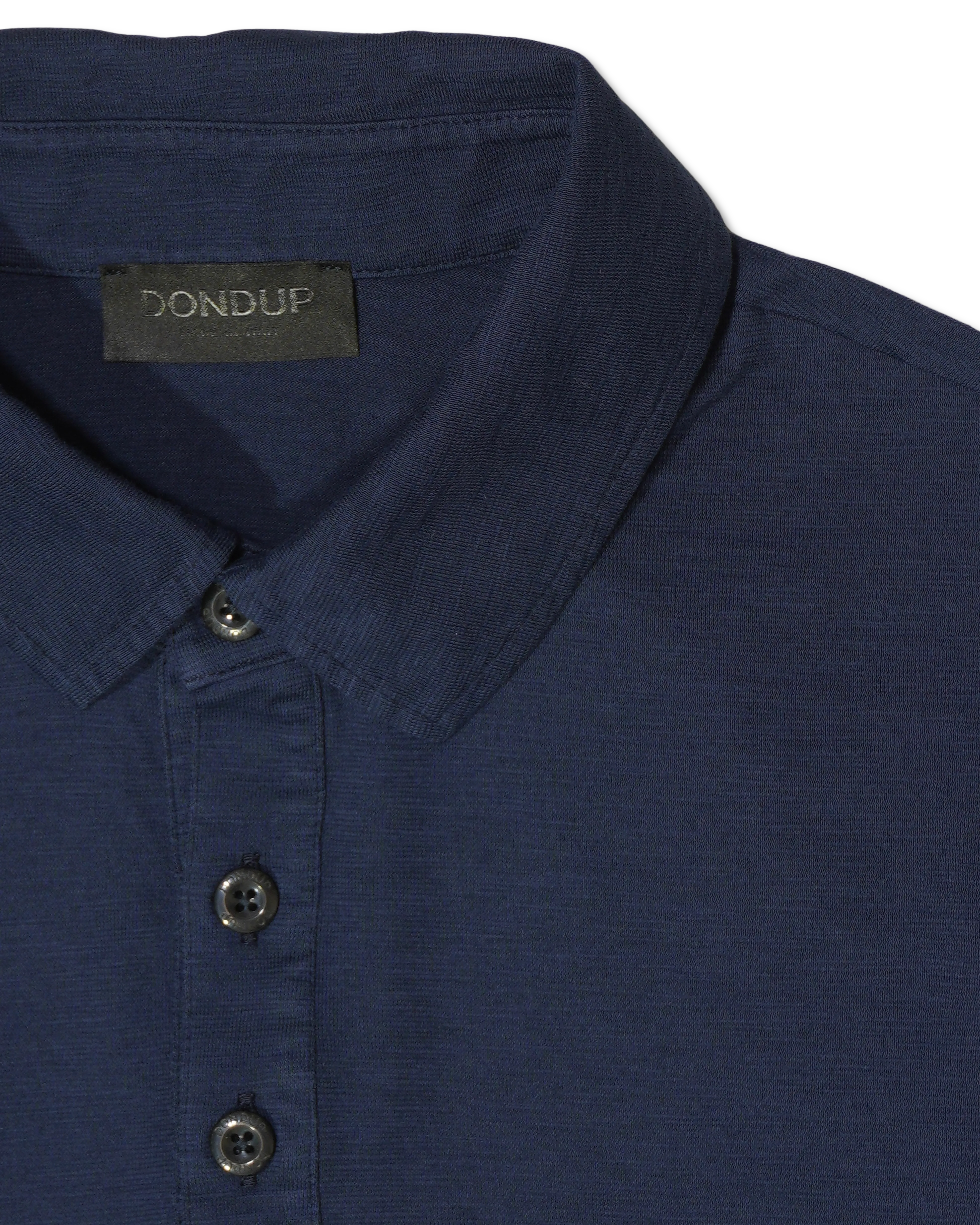 Dondup Washed Jersey Polo Shirt Navy