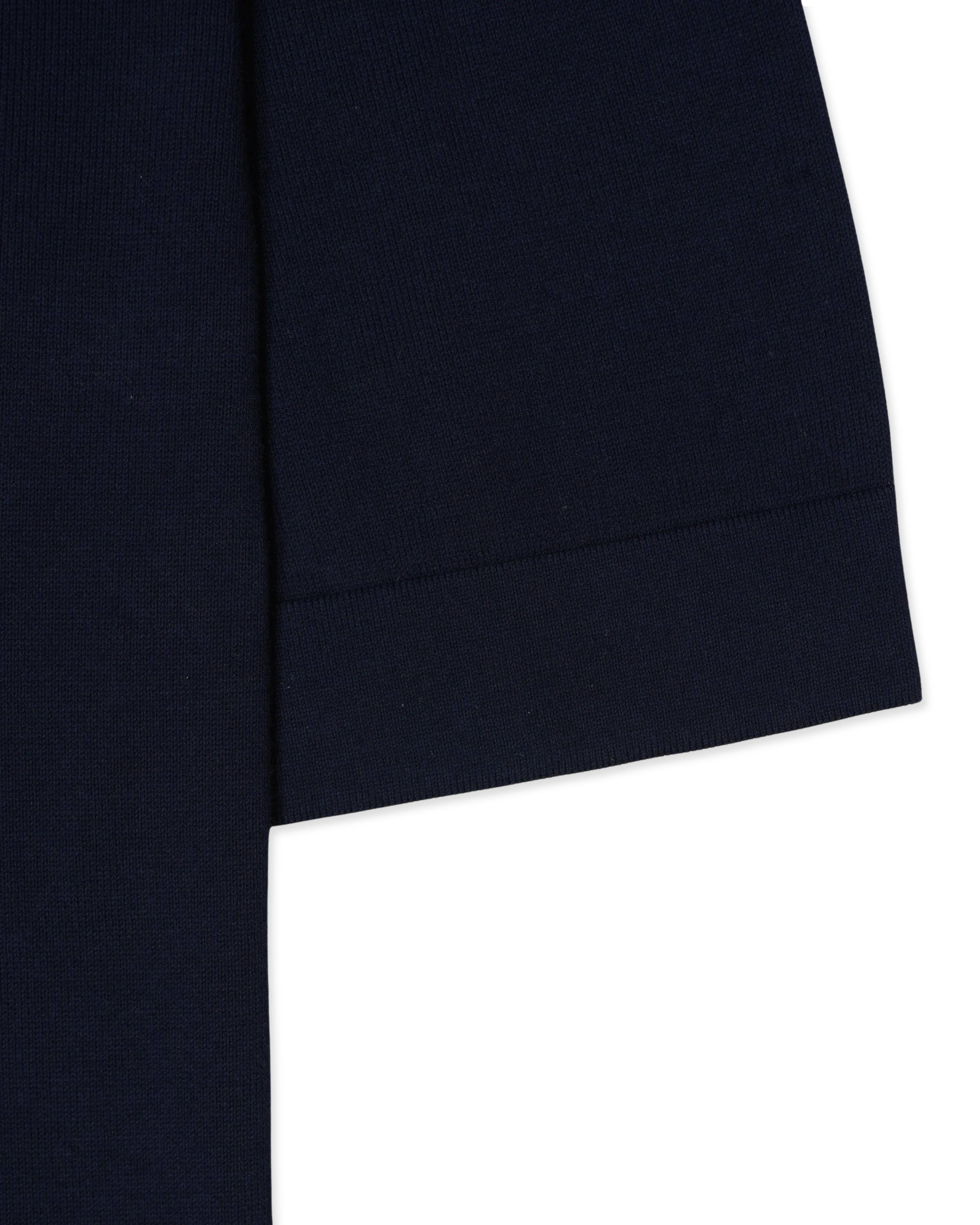 Gran Sasso Knitted T-Shirt Washed Cotton Navy