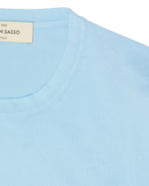 Gran Sasso Knitted T-Shirt Washed Cotton Light Blue