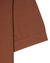 Gran Sasso Knitted T-Shirt Washed Cotton Terracotta