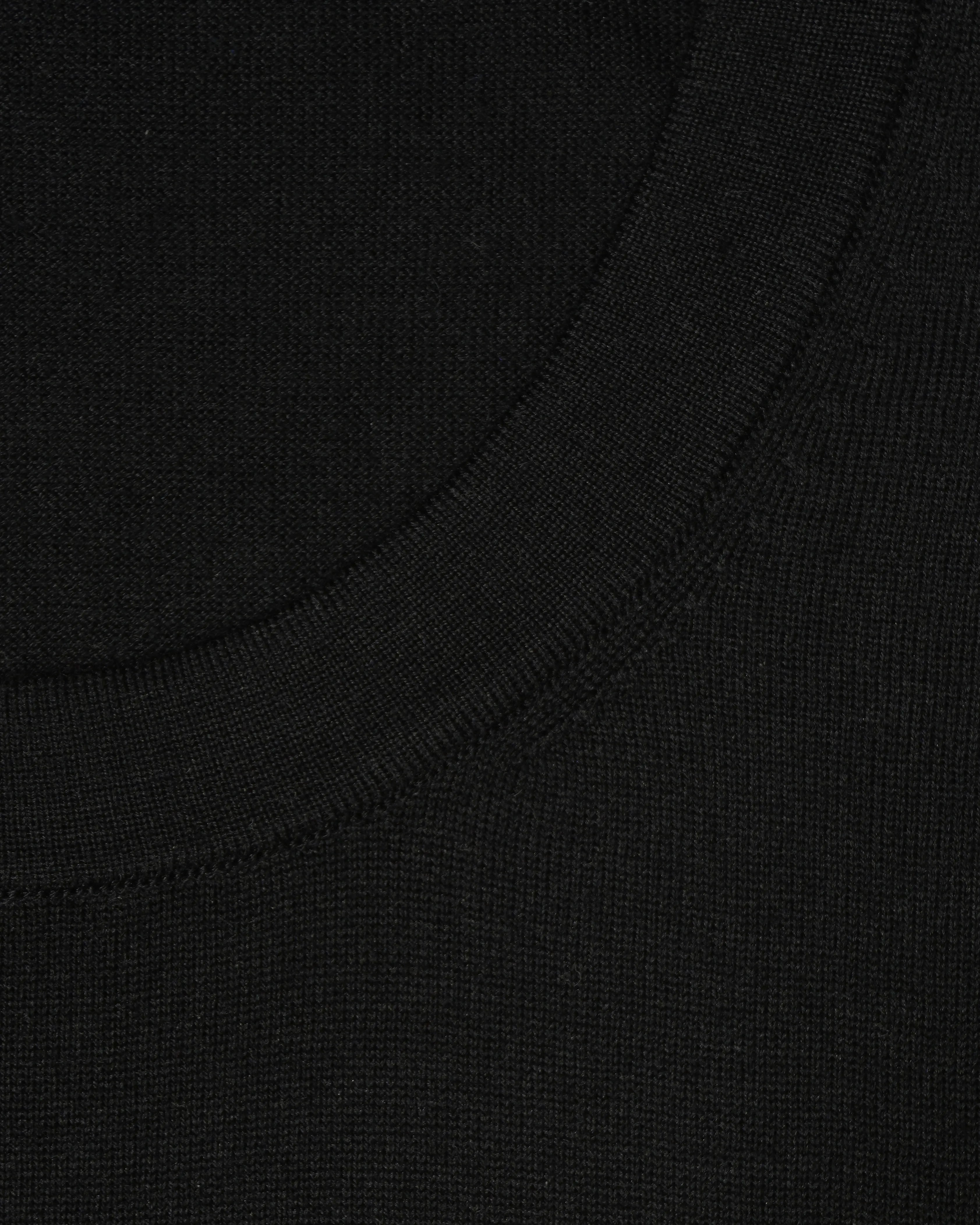 Gran Sasso Knitted T-Shirt Cashmere Silk Black