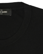Gran Sasso Knitted T-Shirt Cashmere Silk Black
