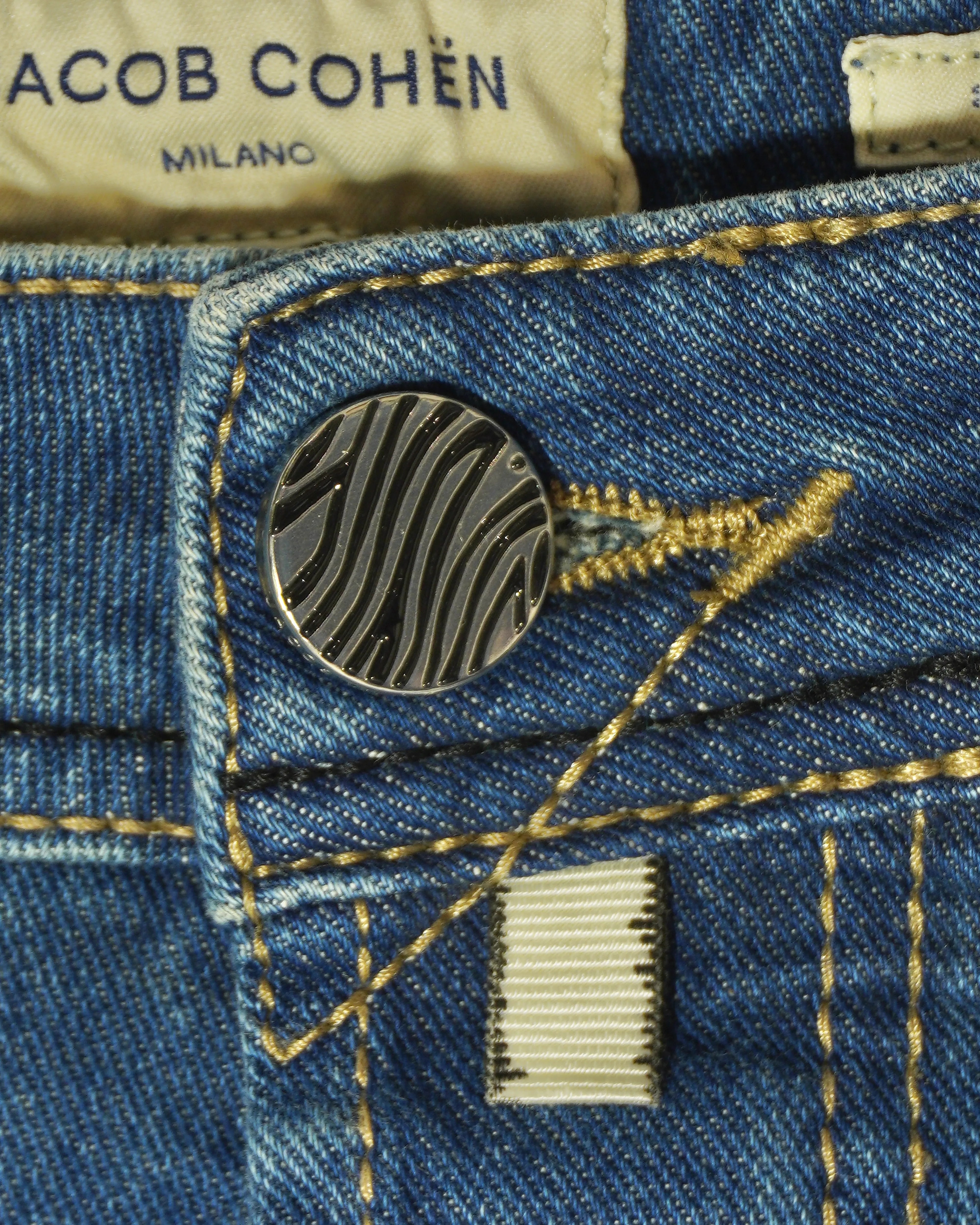Jacob Cohen Bard Medium Blue Stretch Denim | Ranwald