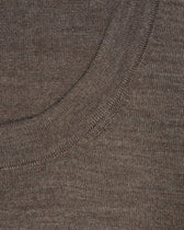 Gran Sasso Knitted T-Shirt Cashmere Silk Light Brown