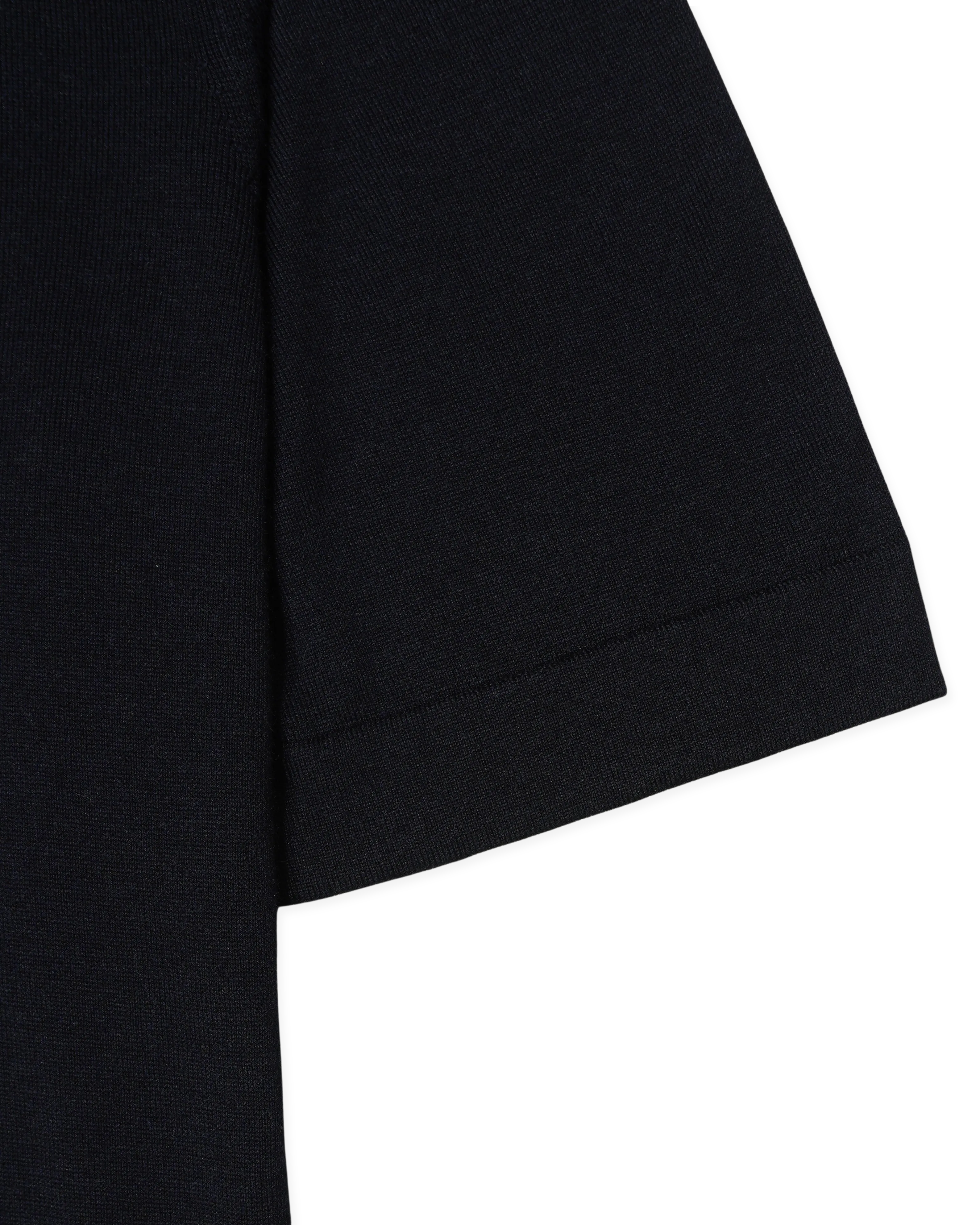 Gran Sasso Knitted T-Shirt Cashmere Silk Navy