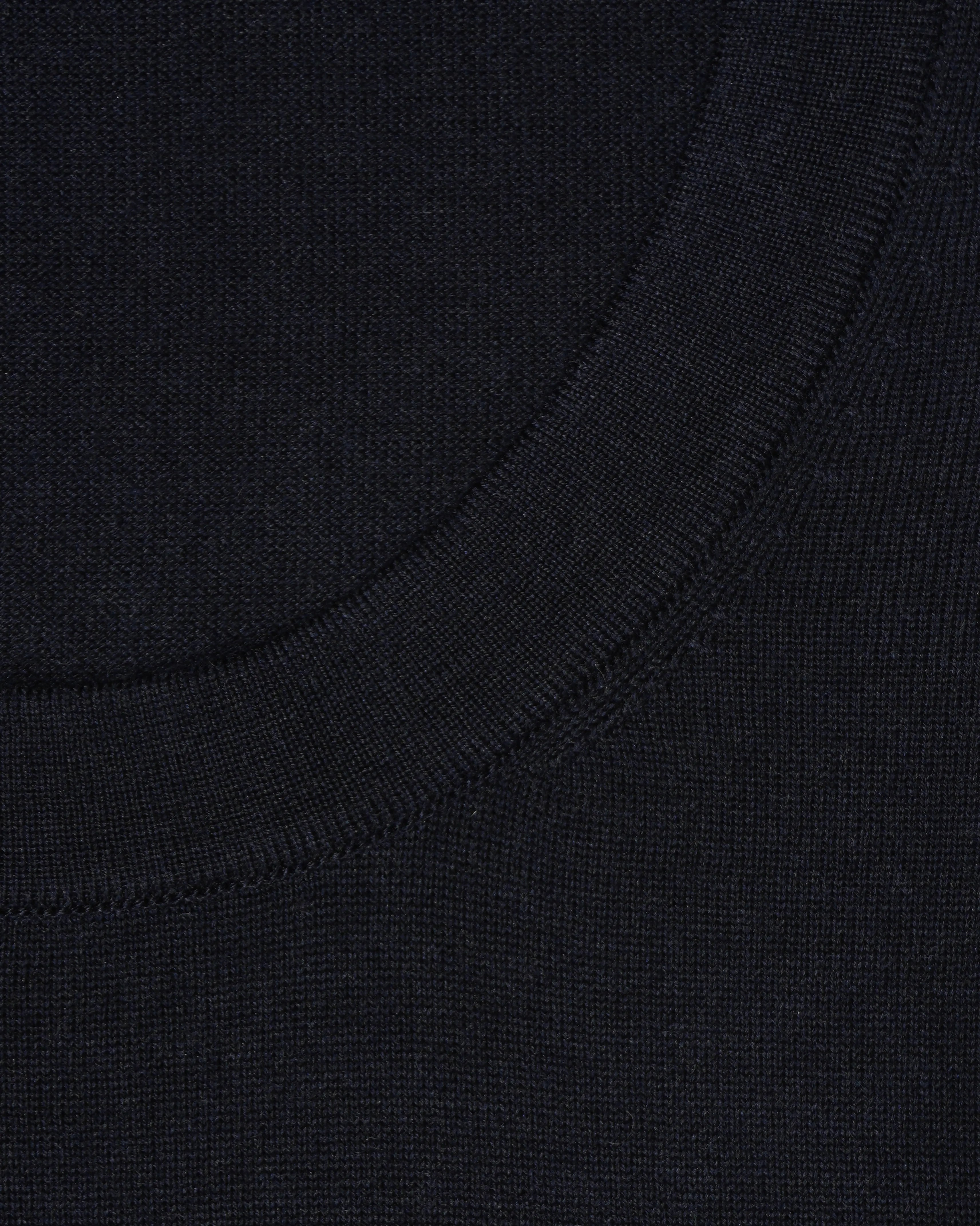 Gran Sasso Knitted T-Shirt Cashmere Silk Navy