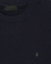 Dondup Pure Cotton Loopback Sweatshirt Navy