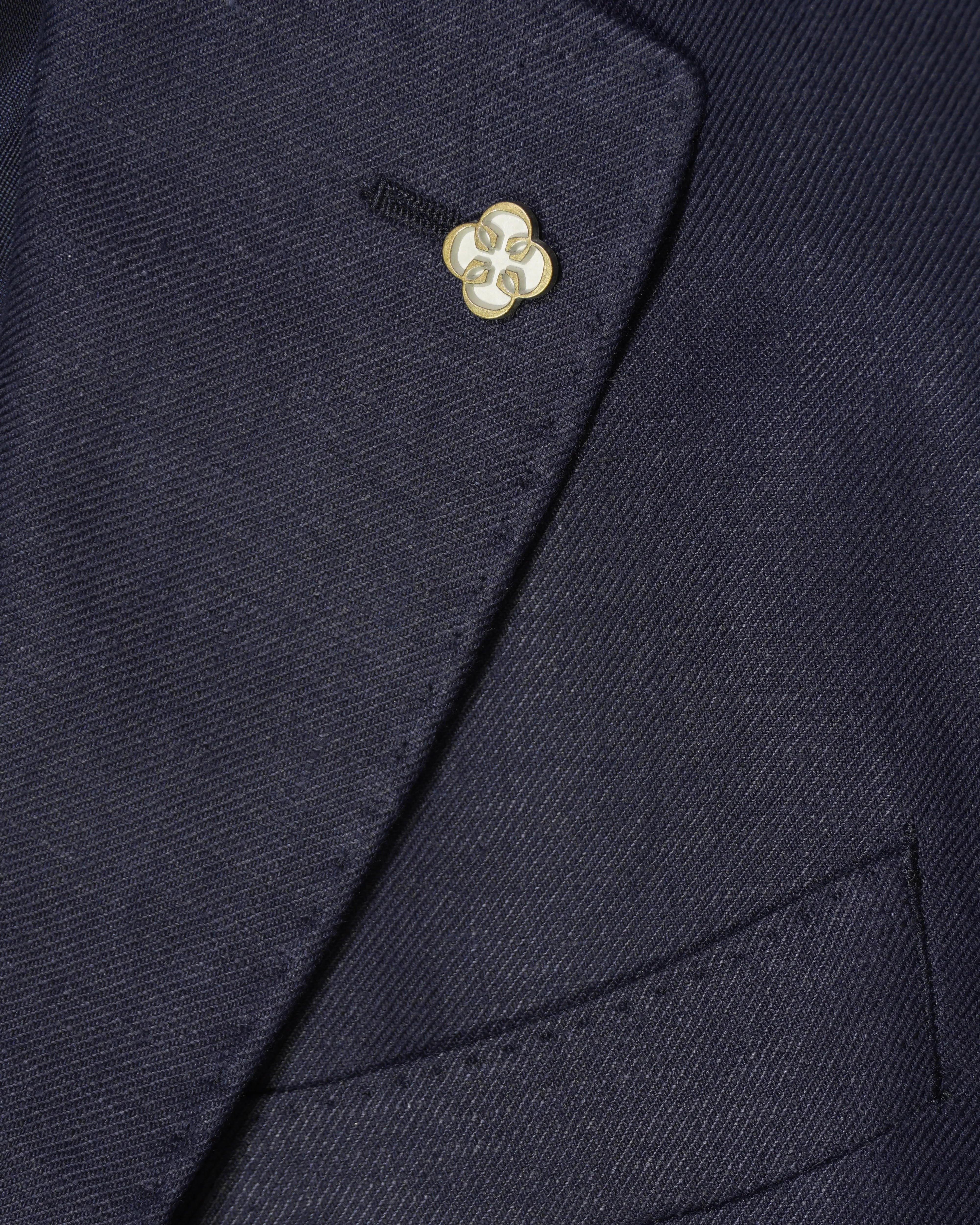 Studio 73 Jacket Ryhs Solbiati Linen Navy