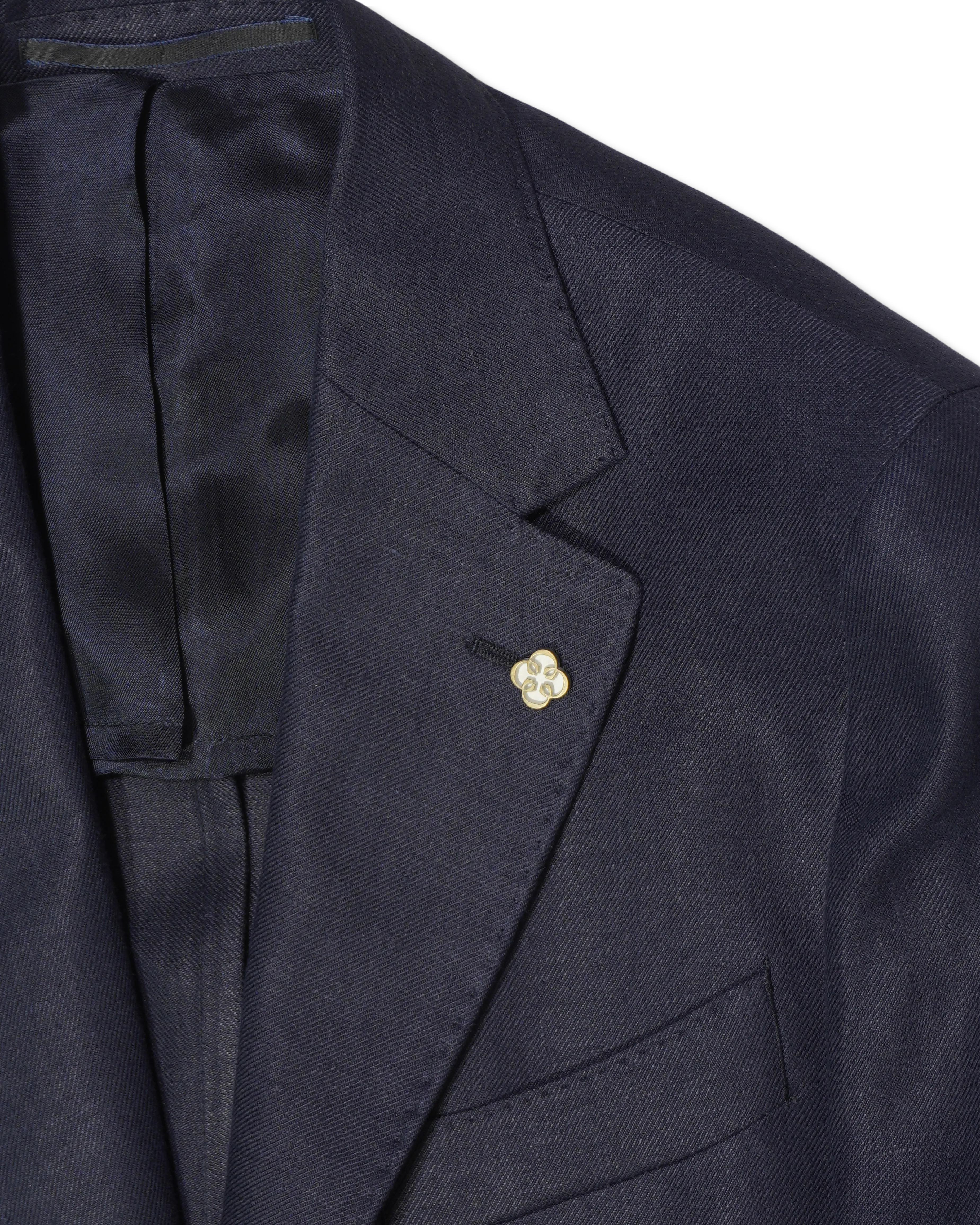 Studio 73 Jacket Ryhs Solbiati Linen Navy